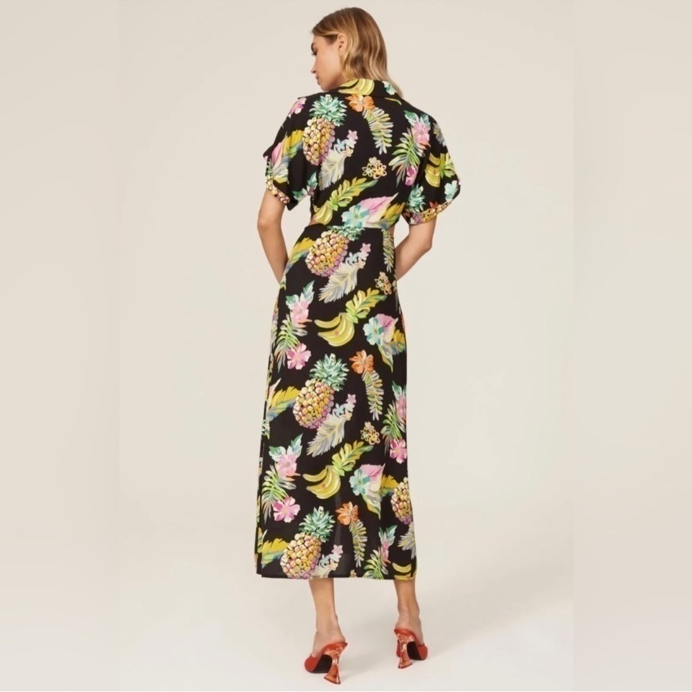 New Le Superbe Mai Tai Might I Dress in Black Tropi Cali Size 0 - Picture 3 of 13